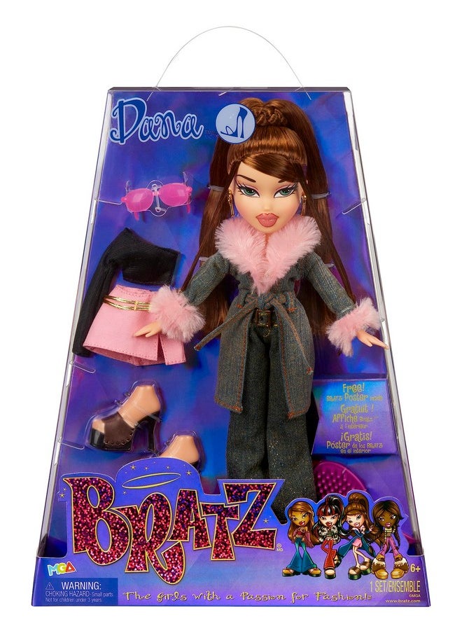 BRATZ - Original Fashion Doll Dana Series 3 With 2 Outfits And Poster, Collectors Ages 6 7 8 9 10+ - Image 1