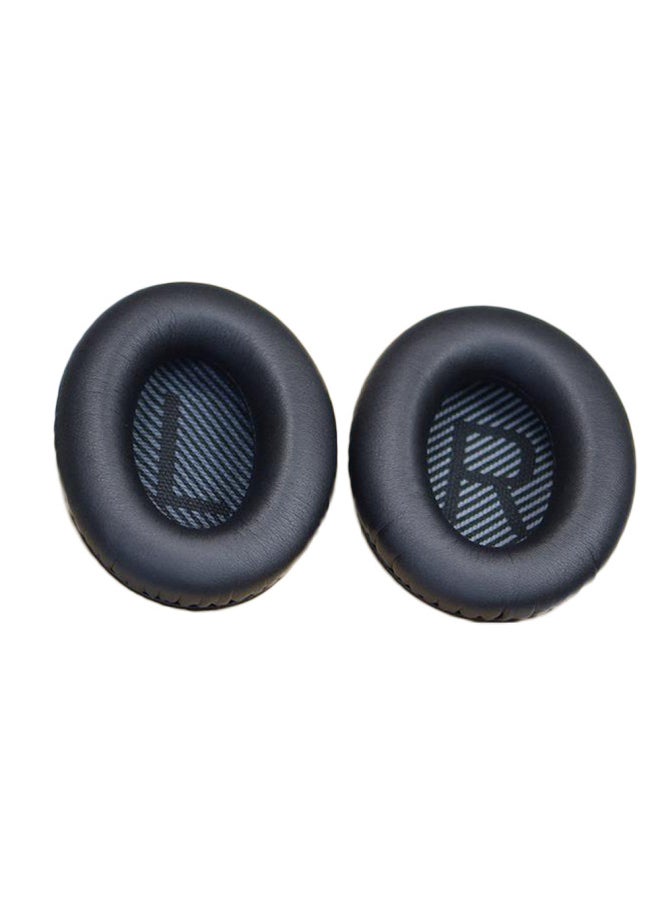 ماركة غير محددة - أغطية أذن لسماعات الرأس Doctor Qc35 Qc25 Qc15 Ae2 إسفنجة بلوفر على شكل أغطية أذن جلدية ملحقات الكمبيوتر الرقمية - اللون: بني غطاء للأذنين أزرق LR وسادة قطنية واحدة - Image 1