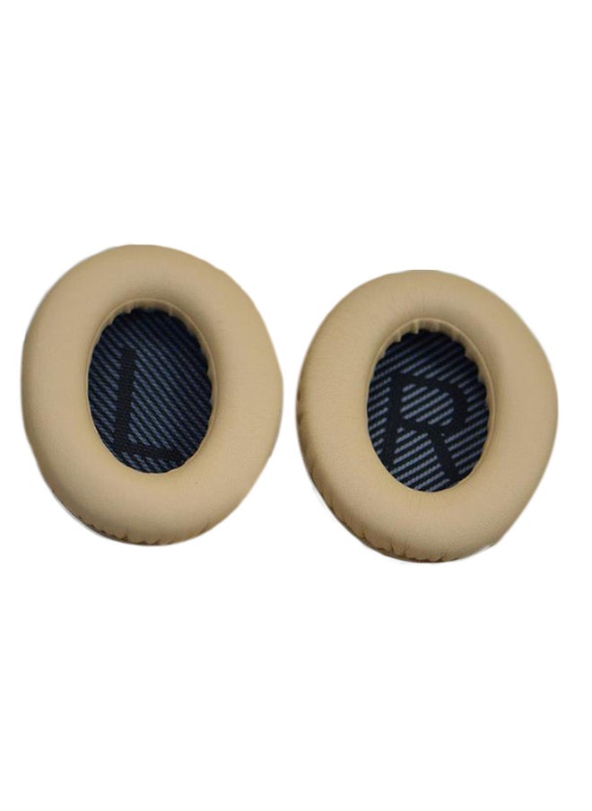 ماركة غير محددة - أغطية أذن لسماعات الرأس Doctor Qc35 Qc25 Qc15 Ae2 إسفنجة بلوفر على شكل أغطية أذن جلدية ملحقات الكمبيوتر الرقمية - اللون: بني غطاء للأذنين أزرق LR وسادة قطنية واحدة - Image 1