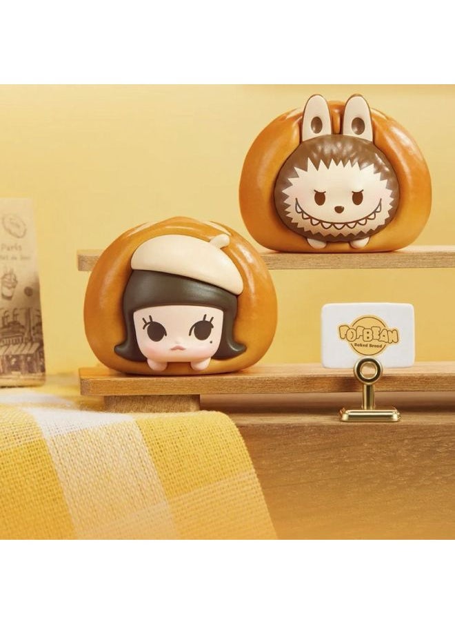 Pop Mart Pop Bean Baked Bread Series Cute Particle Trendy Toy Figurine DIY Display Piece Collectible Adult Toys-Color:God Pan  - Image 5