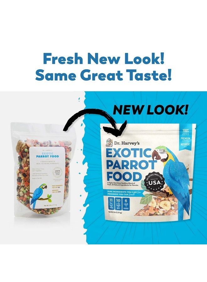 دي آر. هارفي مزيج دكتور هارفي الغريب للببغاوات، مزيج خالٍ من البذور من الطعام الطبيعي للببغاوات الكبيرة - Image 2