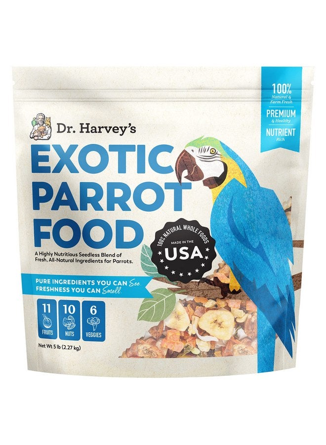 دي آر. هارفي مزيج دكتور هارفي الغريب للببغاوات، مزيج خالٍ من البذور من الطعام الطبيعي للببغاوات الكبيرة - Image 1