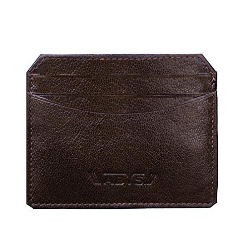 ABYS Genuine Leather Coffee Brown Credit Card Holder||Card Case||Pocket Wallet for Men & Women - Image 1