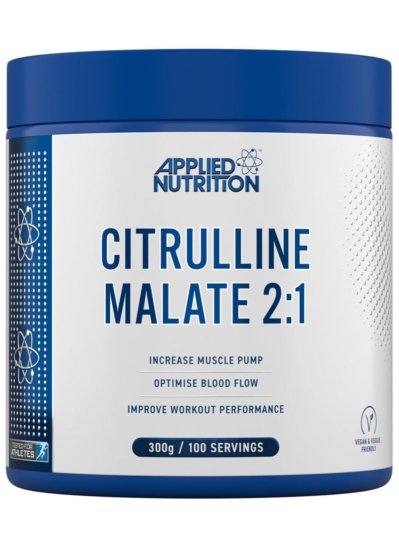 Applied Nutrition سيترولين مالات 2:1 3000 ملغ زيادة مضخة العضلات 300 جرام  - Image 1