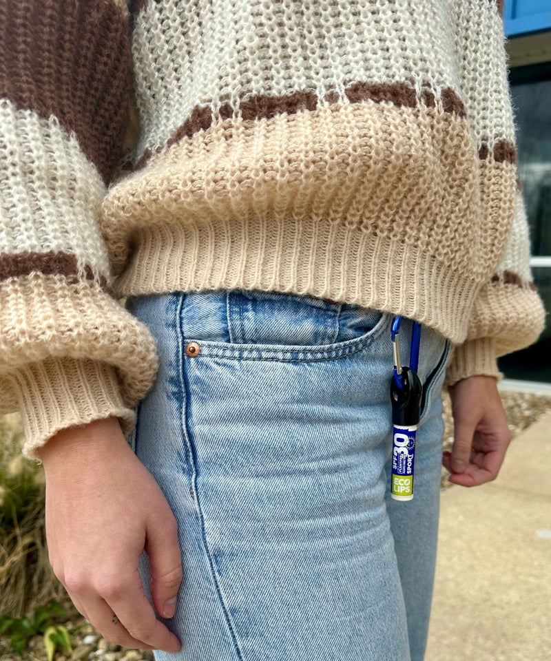 Eco Lips Broad Spectrum SPF Sun Protection Lip Balm 3-Pack with Carabiner Eco Clip (Berry, Vanilla, Mint) With Cocoa Butter & Aloe to Moisturize Lips | Made in USA - Image 5