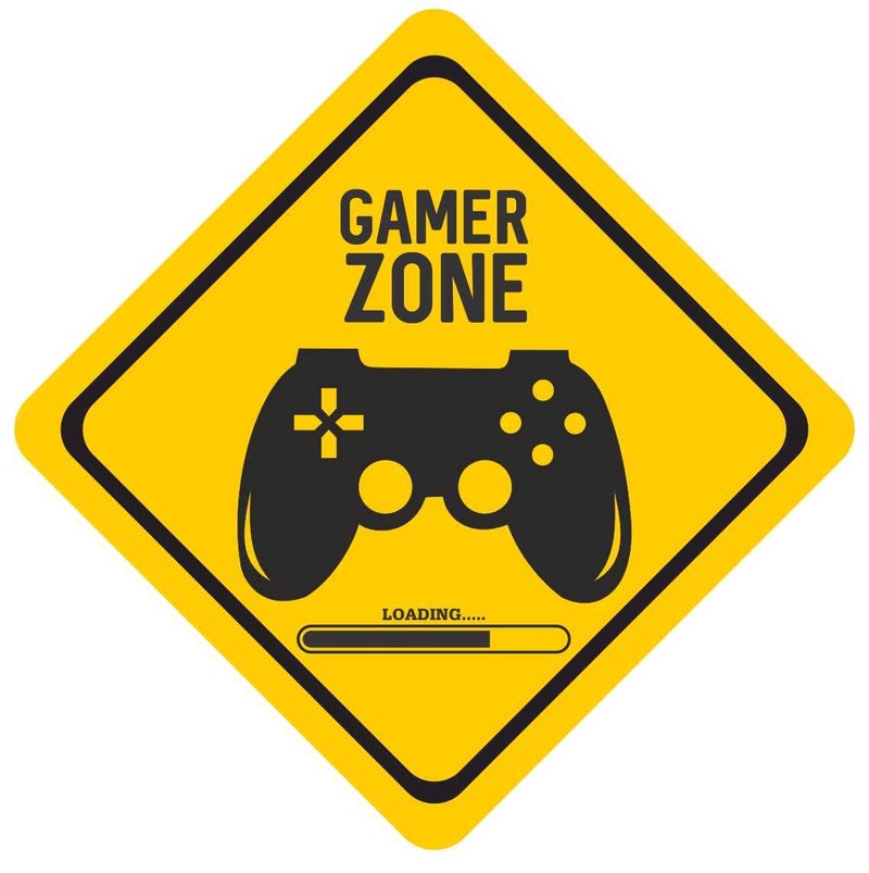 SVM CRAFT SVM CRAFT Gaming Posters Keep Out Gamer at Work Posters for Boys and Girls Multicolored 11 x 11 