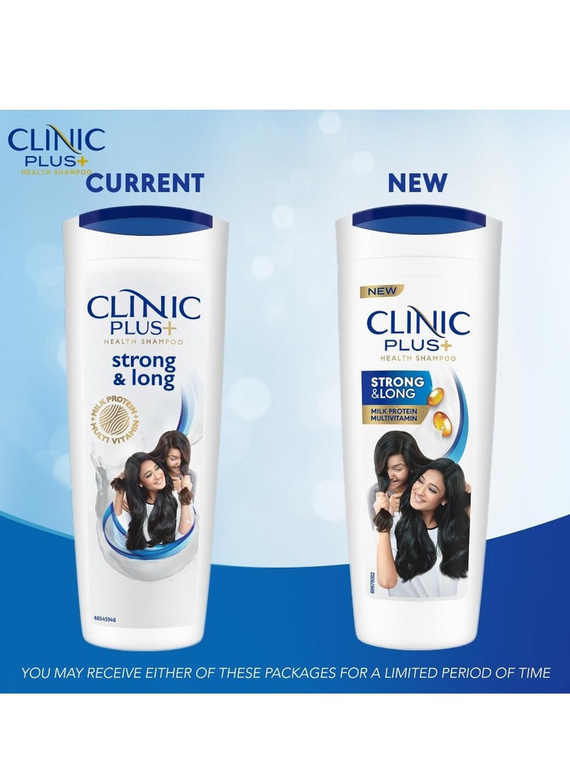 كلينيك بلس كلينك بلس شامبو قوي طويل 355 مل مع بروتينات الحليب فيتامينات متعددة لشعر صحي وطويل شامبو مقوي لنمو الشعر - Image 2