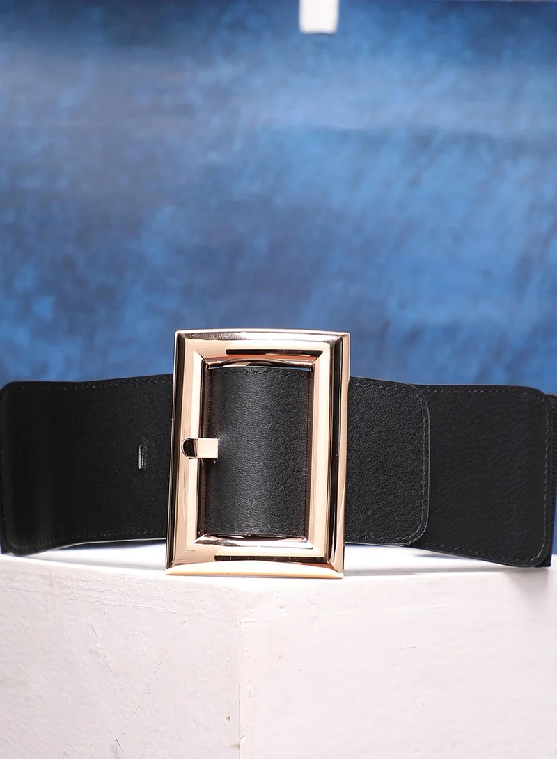Haute Sauce Black Solid Waist Belt