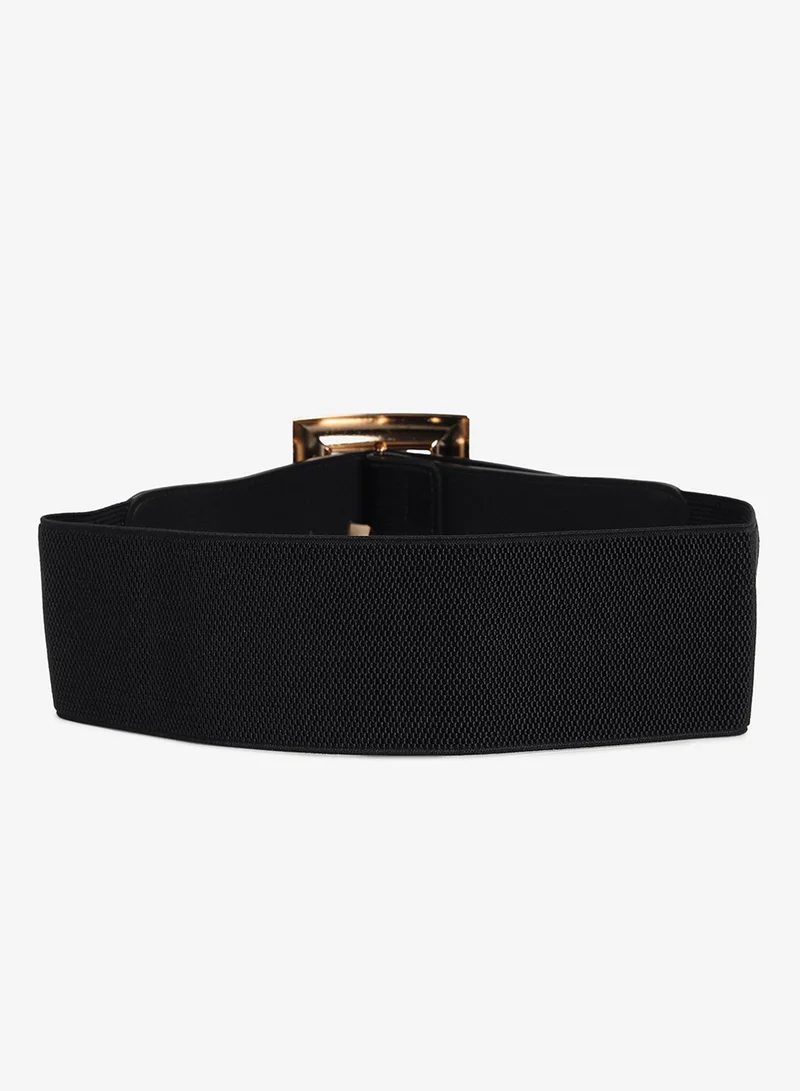 Haute Sauce Black Solid Waist Belt