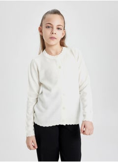 DeFacto Regular Fit Crew Neck Cardigan  - Image 4