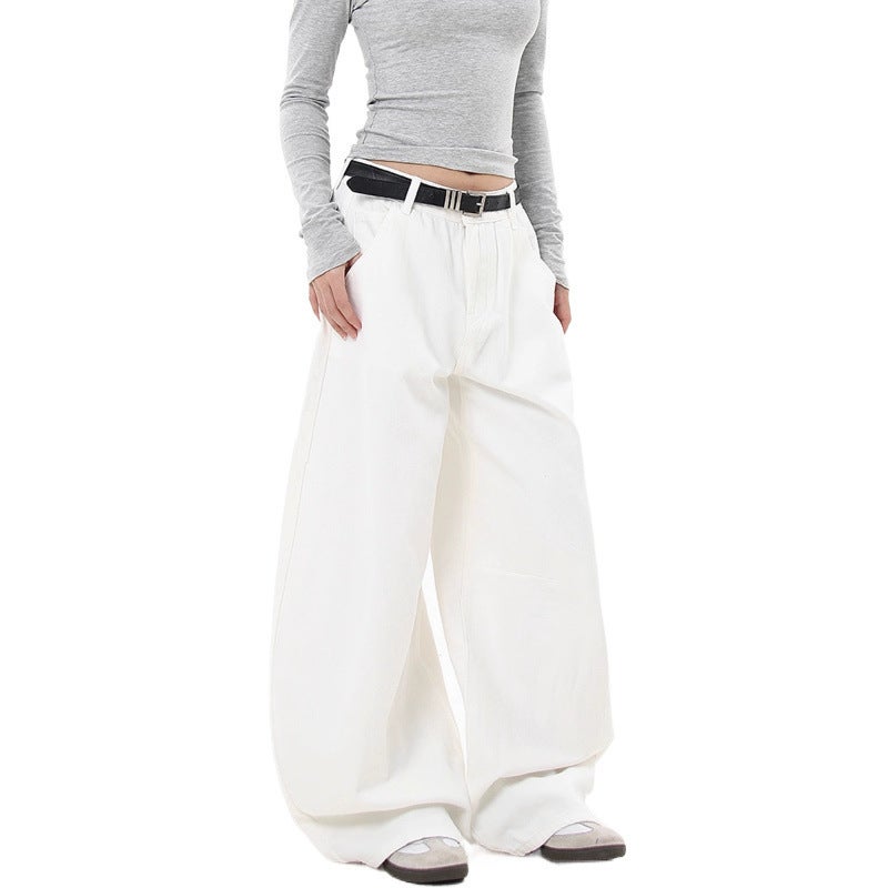 Unisex Classic Denim Jeans Loose Fit Daily Outdoor Wear - Image 5