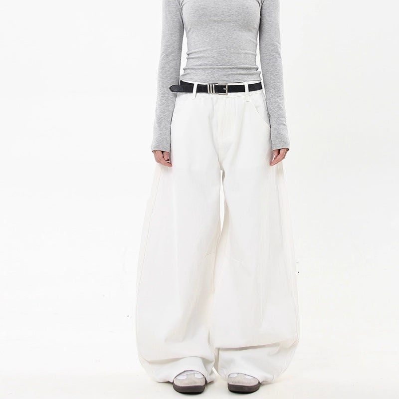 Unisex Classic Denim Jeans Loose Fit Daily Outdoor Wear - Image 2