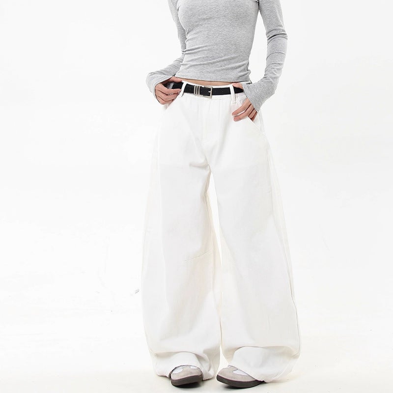 Unisex Classic Denim Jeans Loose Fit Daily Outdoor Wear - Image 3