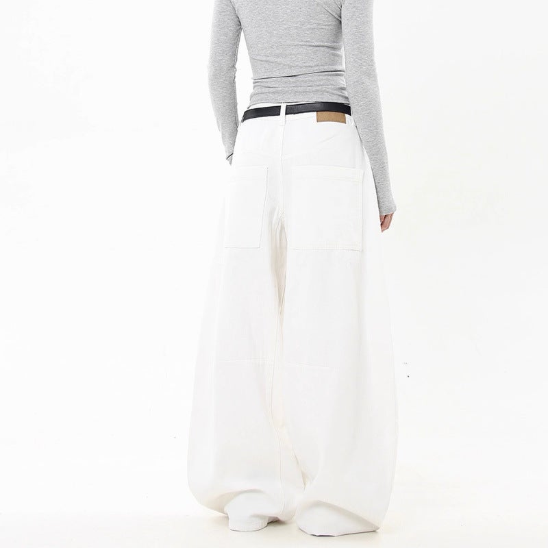 Unisex Classic Denim Jeans Loose Fit Daily Outdoor Wear - Image 4
