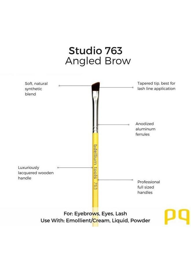 Bdellium Tools - Professional Makeup Brush Studio Series Angled Brow 763 - Image 1