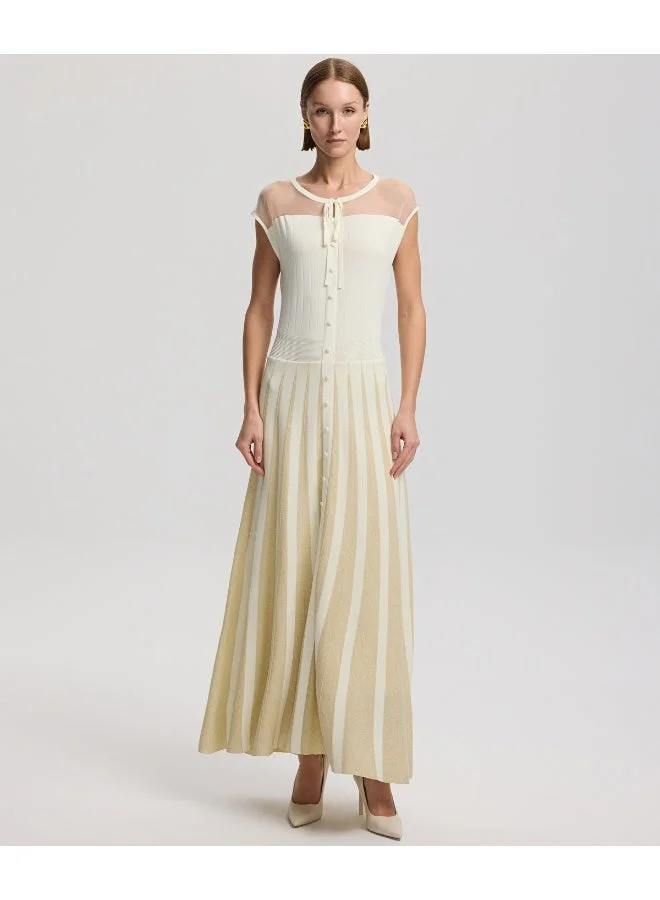 ابيكول Tie-Neck Dress
