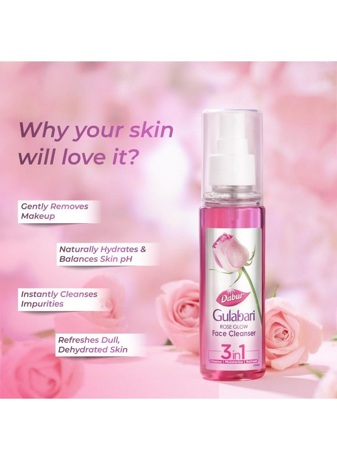 دابر منظف الوجه جولاباري روز جلو - 100 مل | منظف لطيف لجميع أنواع البشرة | بشرة أنظف ومتوازنة ومرطبة - Image 3