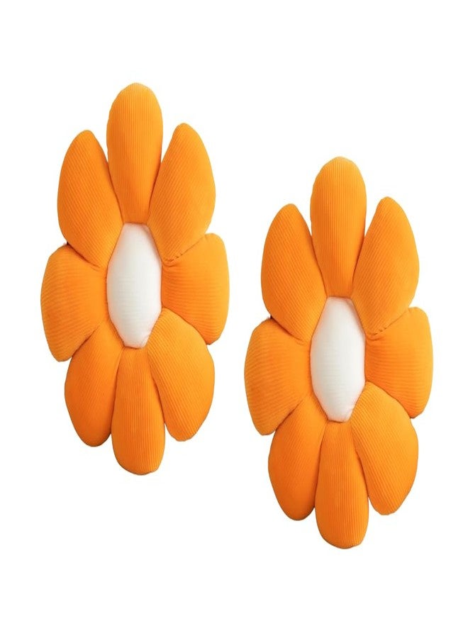 RVA Floor Pillow Cushion for Kids Room, Living Room, Bedroom, Throw Pillow, Kids Cushion, Soft Toy, Soft Plush Pillow for Sofa Bed Decorative Cushion Birthday Gif (Pack of 2) (35 Cm) (Orange) - Image 2