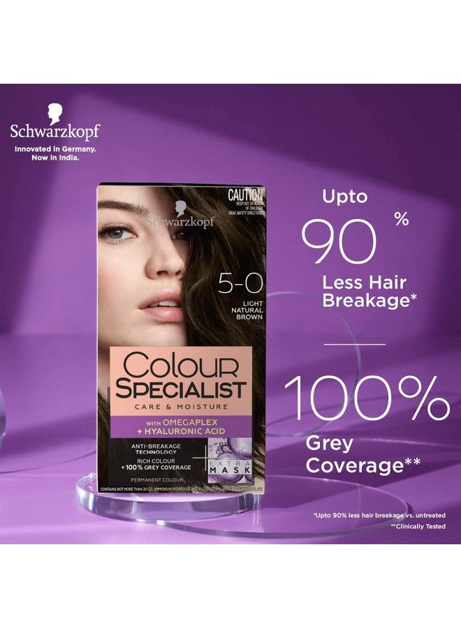 Schwarzkopf Colour Specialist Permanent Hair Colour 165Ml 5.0 Light Natural Brown - Image 3
