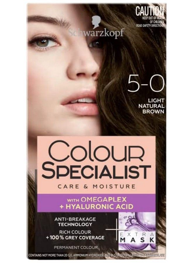 Schwarzkopf Colour Specialist Permanent Hair Colour 165Ml 5.0 Light Natural Brown - Image 1