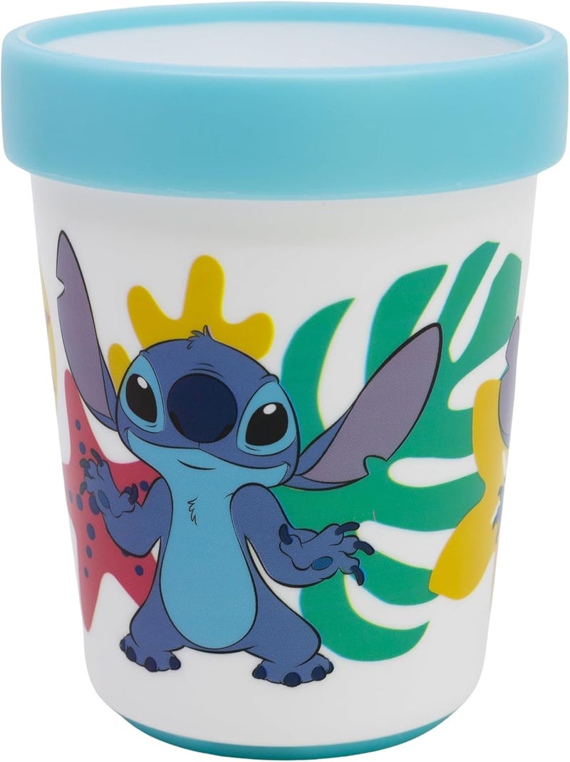 STOR Non-Slip Bicolor Premium Tumbler 260 ml - Stitch Design - Image 1