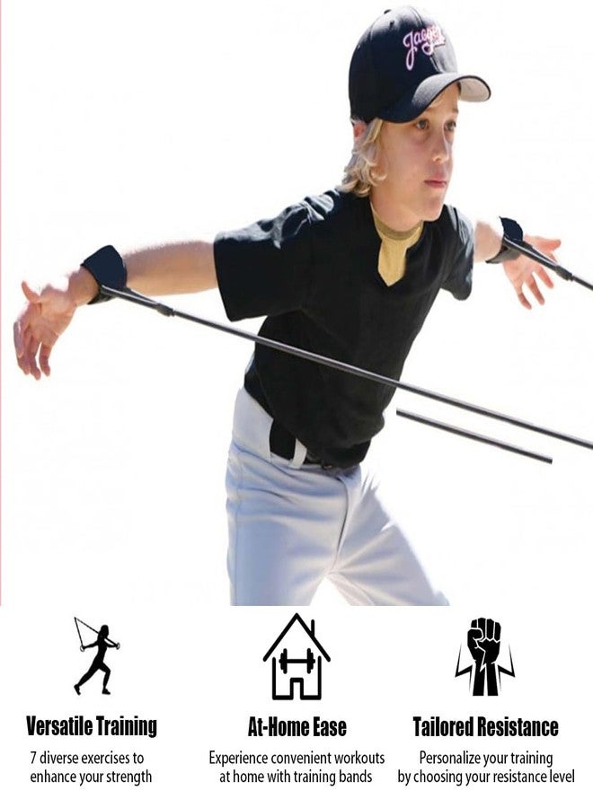 Davllin Baseball Softball Resistance Training Bands,Baseball Training Equipment,Baseball Pitching Trainer and Arm Trainer,Softball Training Aid for Pitching Arm Strength Throwing Warm up Stretching - Image 5