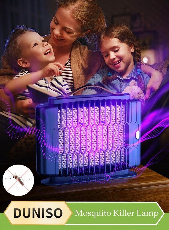 DUNISO Electric Mosquito Killer Lamp, Uv Insect Killer, Silent Fly Trap, Suspensibility, Suitable For Home, Kitchen, Backyard, Camping, 28 * 22.5cm - Image 1