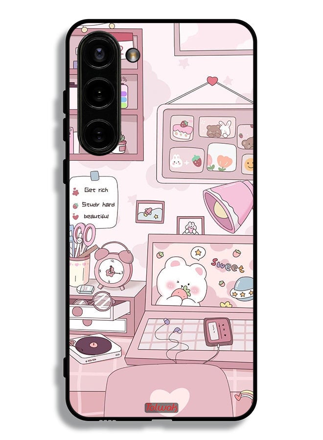 Tolwak Samsung Galaxy S23 Plus 5G Protective Case Cover Get Rich Study Hard - Image 3