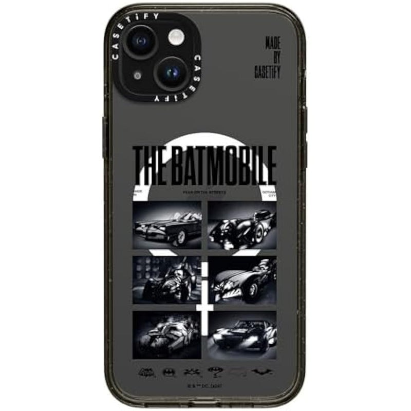 Casetify Impact iPhone 15 Plus Case 【Batman Co-Lab / 4X Military Grade Drop Tested / 8.2ft Drop Protection/Compatible with Magsafe】 - The Batmobile - Clear Black - Image 5