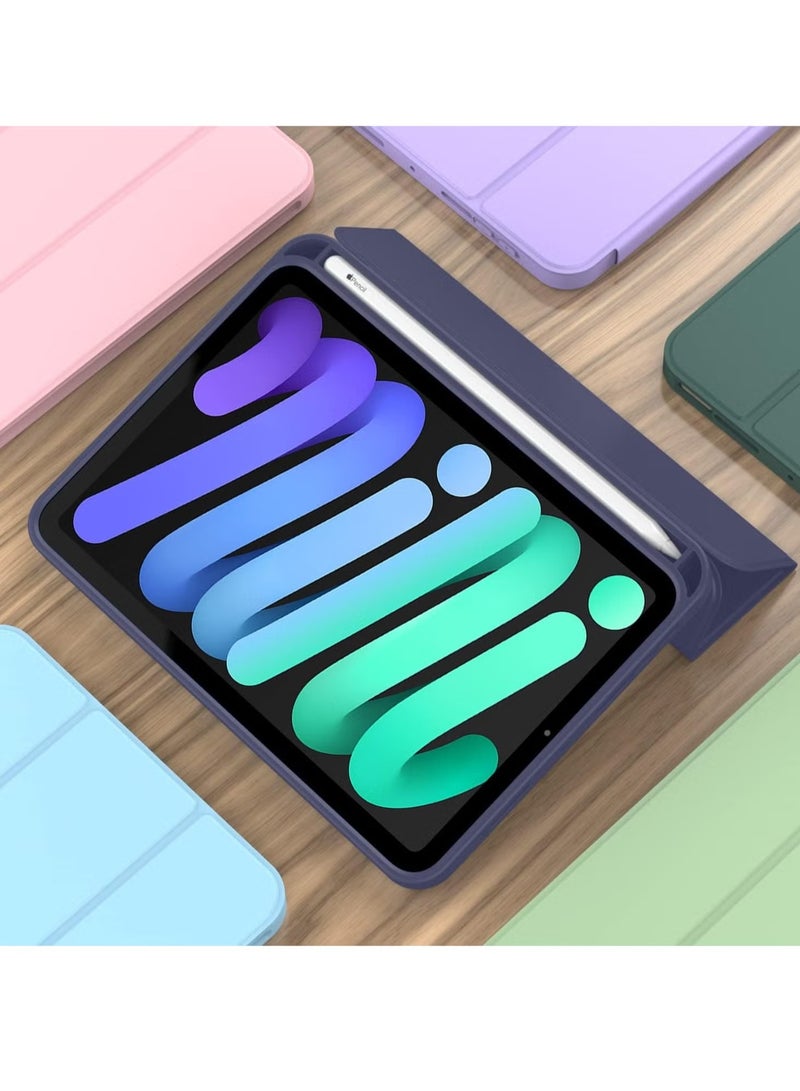 ELTRAZONE iPad Mini 6 Case 8.3 Inch (2021, 6th Gen) with Pencil Holder - Trifold Stand Smart Cover, Soft TPU Back, Auto Wake/Sleep Function - Image 4