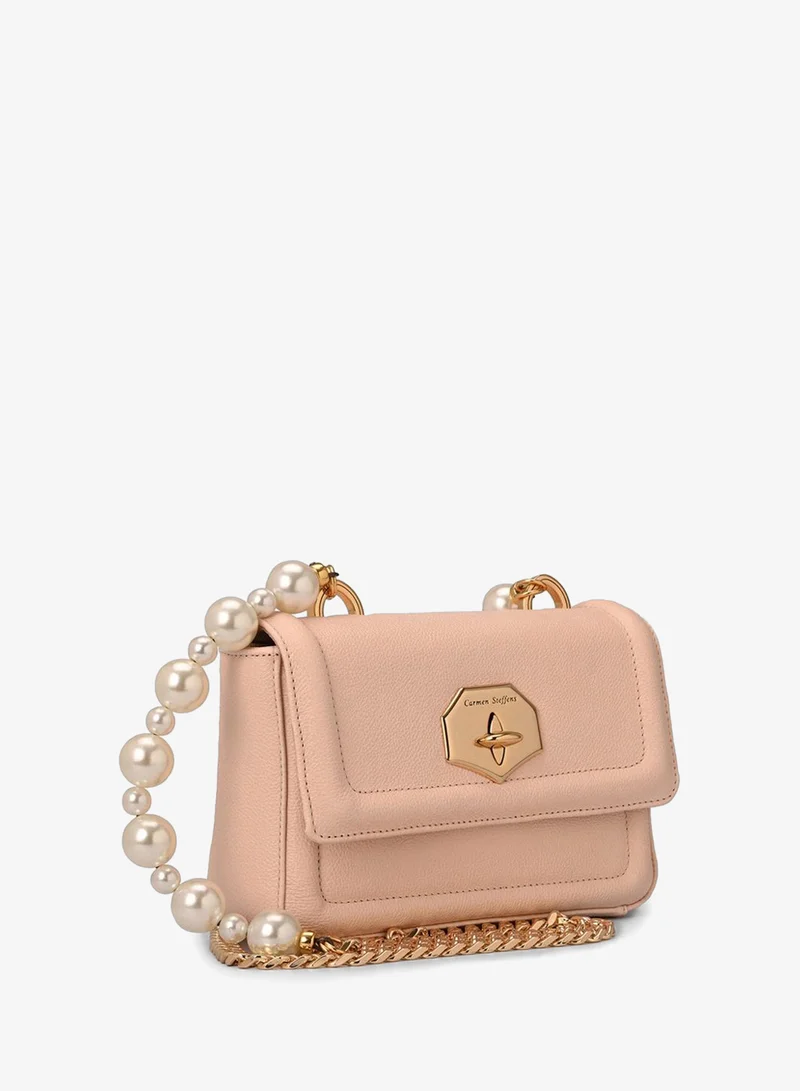 Crossbody Bag Pearls Rosé