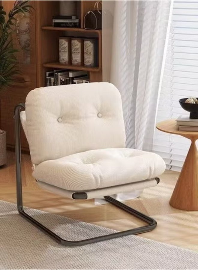 رافين كرسي صالة عصري فاخر مع إطار معدني ومقعد مبطن ناعم | كرسي مريح للاسترخاء لغرفة المعيشة وغرفة النوم | مقعد بتصميم معاصر لديكور المنزل – 64 × 53 × 88 سم - Image 3