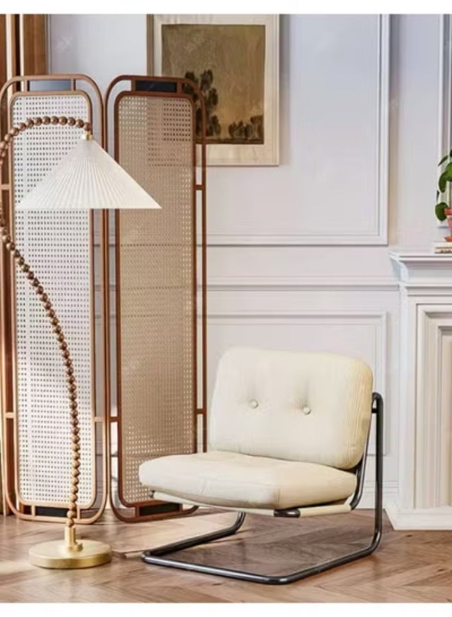 رافين كرسي صالة عصري فاخر مع إطار معدني ومقعد مبطن ناعم | كرسي مريح للاسترخاء لغرفة المعيشة وغرفة النوم | مقعد بتصميم معاصر لديكور المنزل – 64 × 53 × 88 سم - Image 2