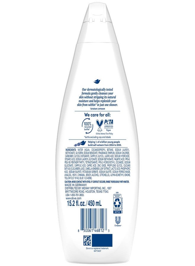 Dove Body Wash Fresh Care 3-Pack - Revitalizing & Moisturizing Cleanser for Smooth, Soft Skin, 15.2 Oz Ea - Image 2