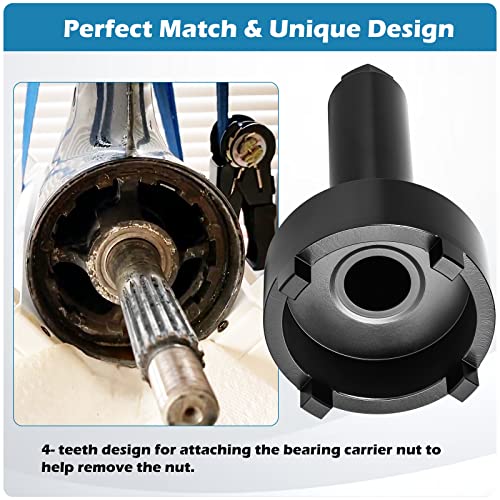 Sunluway Bearing Carrier Retainer Nut Wrench Tool for Mercruiser Alpha one, Pre Alpha, Generation 2, Bravo One, TRS outdrives, Replace# 91-61069, 91-61069T, 18-9858 - Image 4