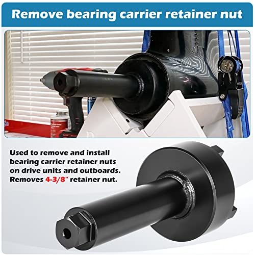 Sunluway Bearing Carrier Retainer Nut Wrench Tool for Mercruiser Alpha one, Pre Alpha, Generation 2, Bravo One, TRS outdrives, Replace# 91-61069, 91-61069T, 18-9858 - Image 3