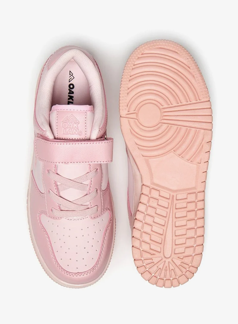 Oaklan by Shoexpress PINK Girls Panelled Sports Shoes With Hook And Loop Closure for Women | Best Price UAE