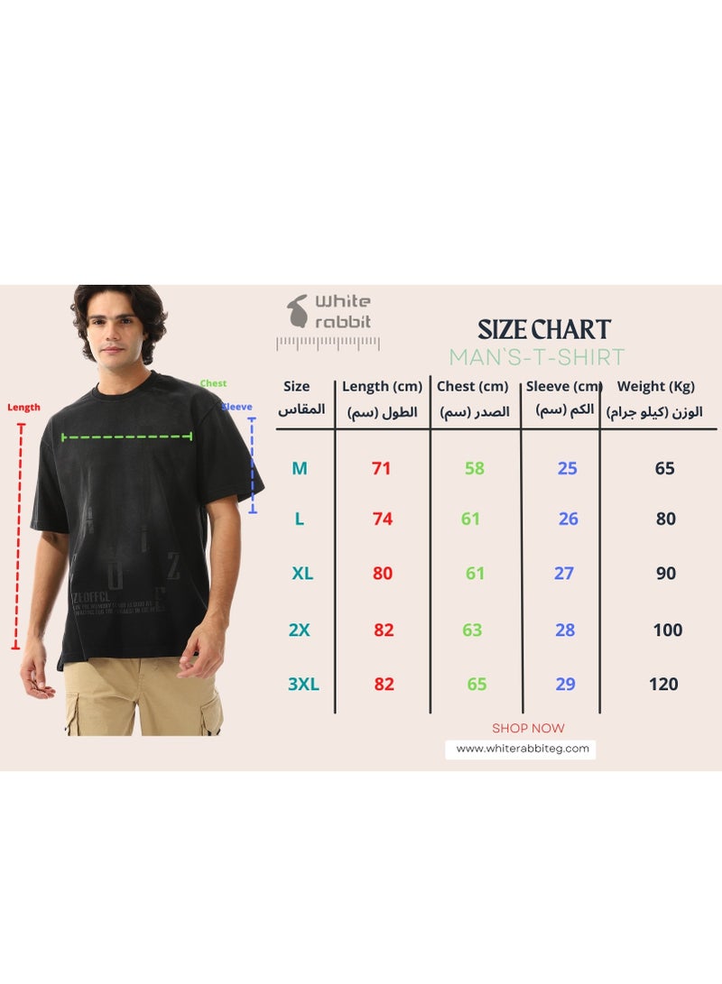 WHITE RABBIT Printed Round Neck T-shirt - Image 5