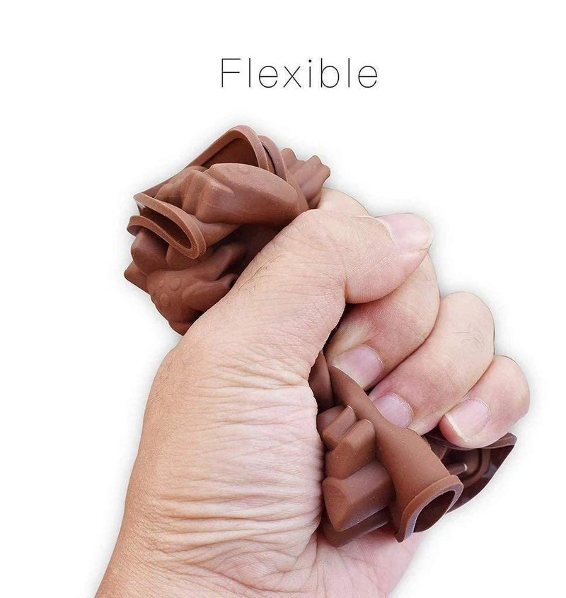 Stewit® Silicone Chocolate Candy Mould, Heart Shape | 15 Cavity Mold, Re-Usable | Brown (Heart Mould) - Image 3