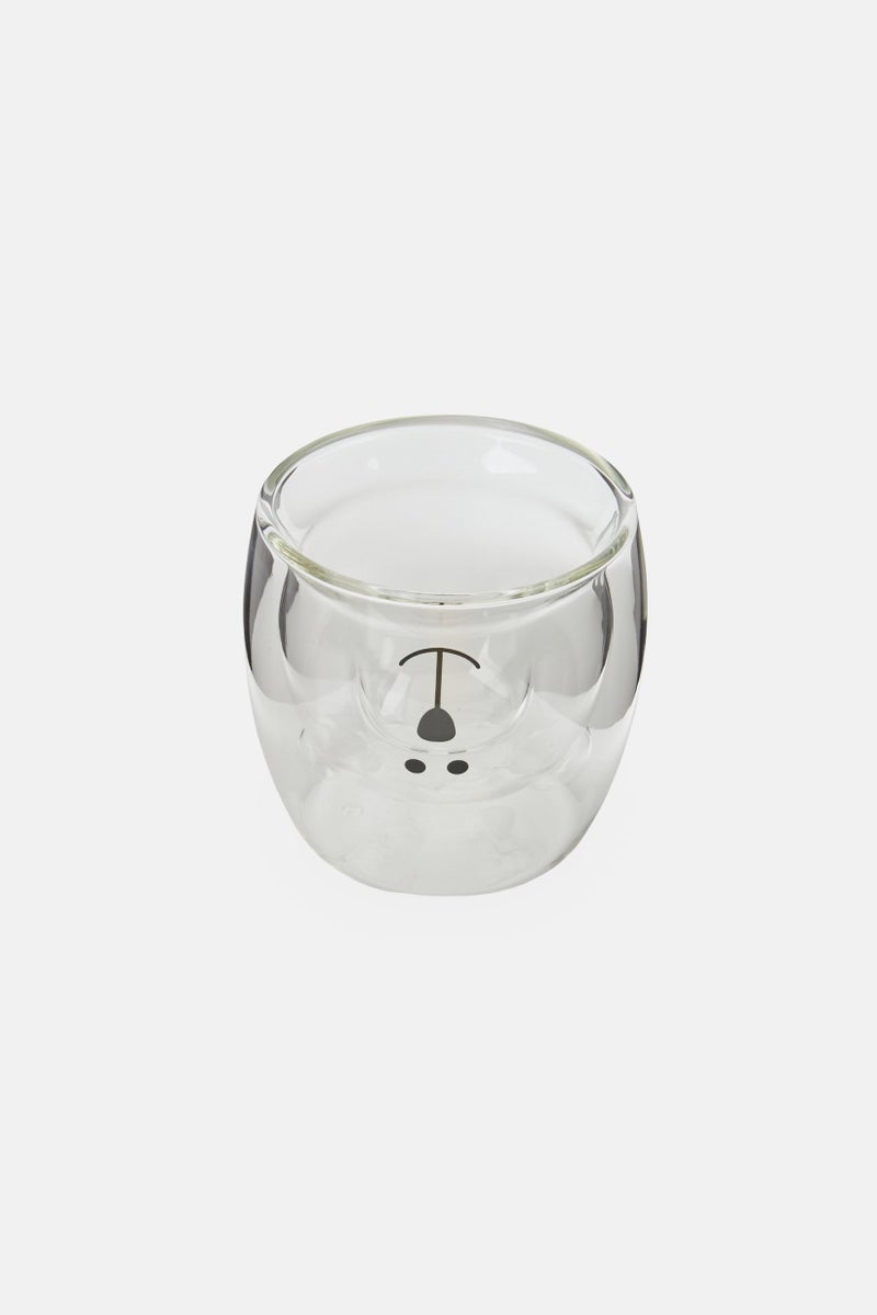 bebe Borosilicate Glass Panda Cup 180 ml, Transparent  - Image 2