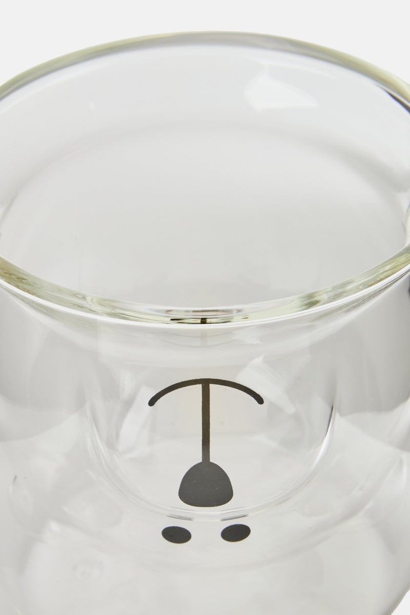 bebe Borosilicate Glass Panda Cup 180 ml, Transparent  - Image 3