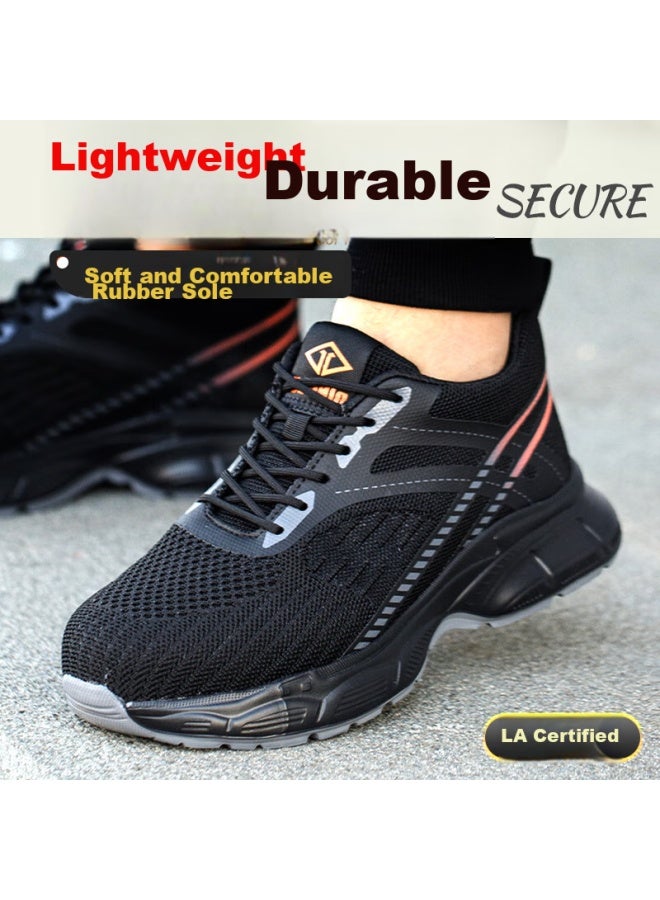 Dinggu Dinggu Safety Shoes For Men, Lightweight, Breathable, Steel Toe Cap, Anti-Smashing, Anti-Puncture, Wear-Resistant, For Construction Sites, 922B43 - Image 4