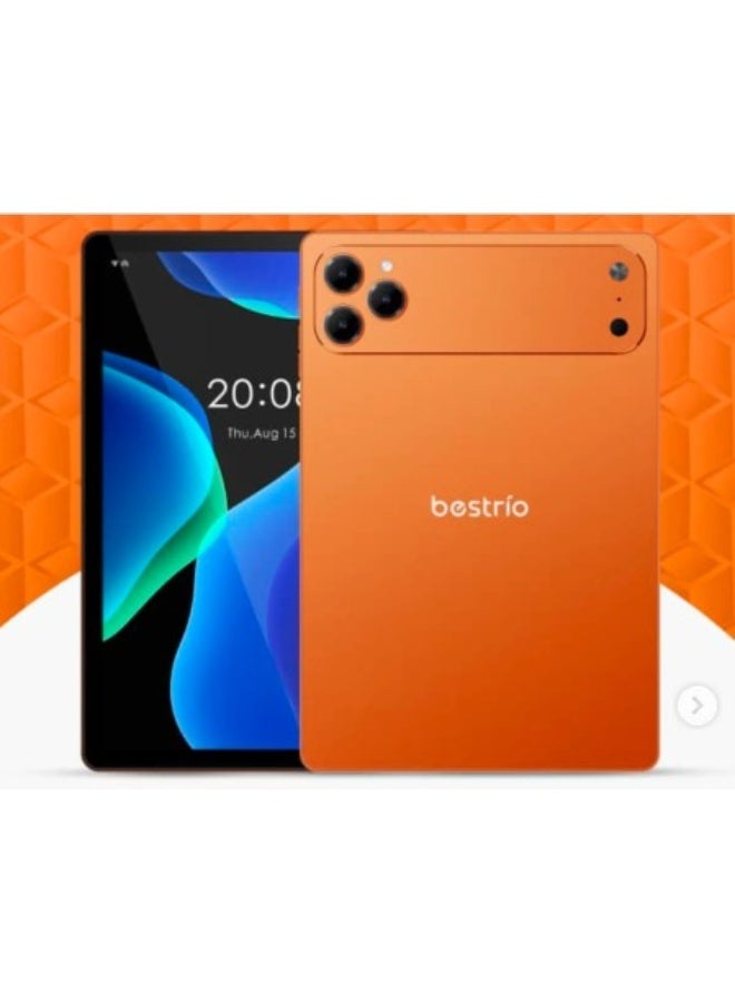 BESTRIO جهاز Bestrio Tab S14 اللوحي بشاشة 10.1 بوصة عالية الدقة بتقنية 5G - معالج ثماني النواة قوي، ذاكرة وصول عشوائي 8 جيجابايت، سعة تخزين 512 جيجابايت، شريحتان SIM، بطارية تدوم طويلاً بسعة 6000 مللي أمبير - Image 1