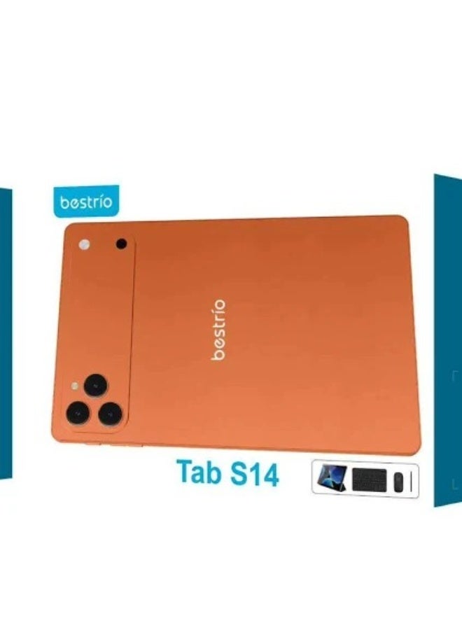 BESTRIO جهاز Bestrio Tab S14 اللوحي بشاشة 10.1 بوصة عالية الدقة بتقنية 5G - معالج ثماني النواة قوي، ذاكرة وصول عشوائي 8 جيجابايت، سعة تخزين 512 جيجابايت، شريحتان SIM، بطارية تدوم طويلاً بسعة 6000 مللي أمبير - Image 2