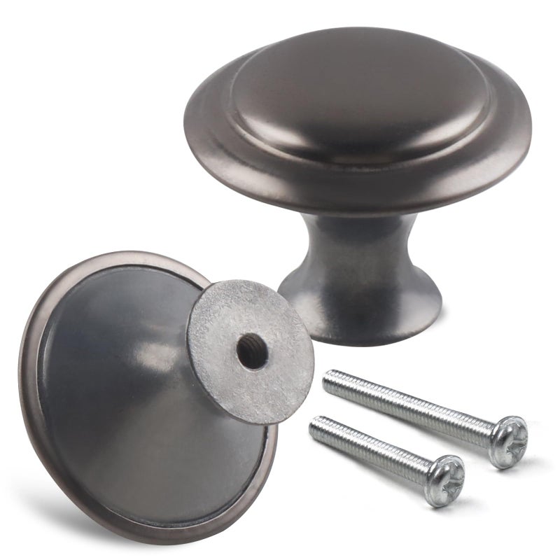 Romeda 18 Piece Drawer Knobs, 30mm Gray Cabinet Knobs, Dresser & Kitchen Drawer Pulls with Screw - Image 4