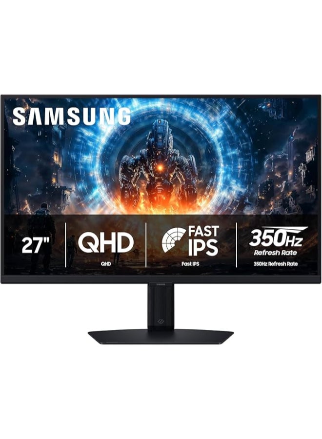27 inch Odyssey G6 G60F QHD Gaming monitor, 350Hz, 1Ms Response Time, G-Sync with Pivot and HAS Movement, Auto Source Switch+, LS27FG600EMXUE
