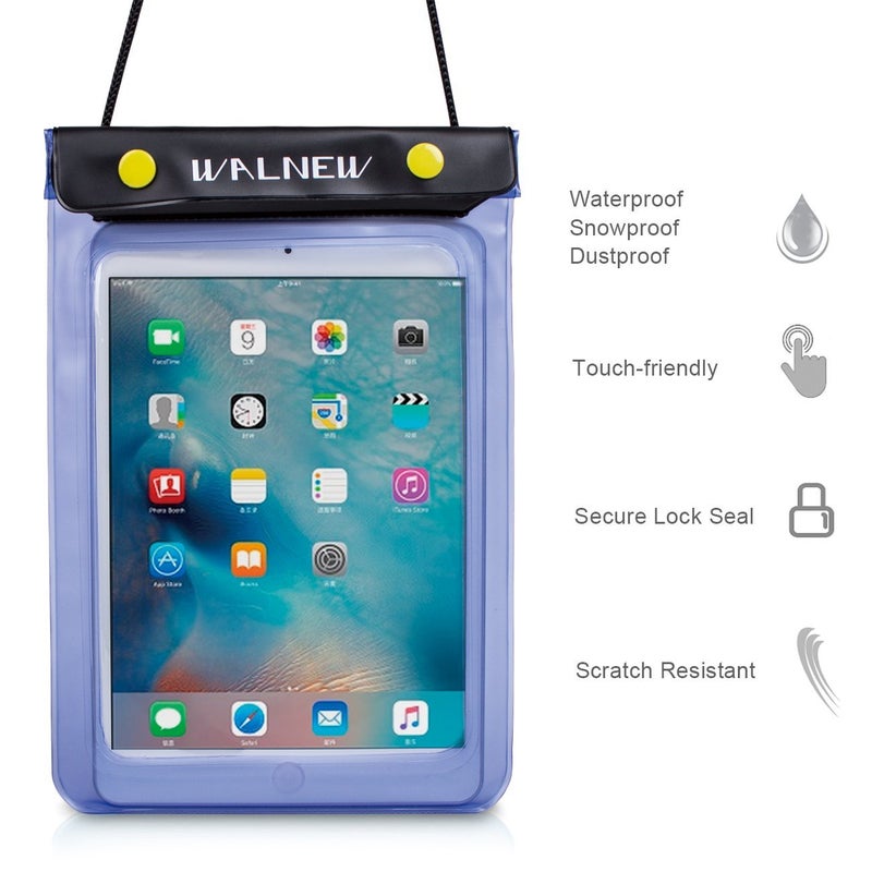 WALNEW Universal Waterproof eReader Protective Case Cover for Colorsoft Signature Edition/7"/6.8â€œKindle Paperwhite /6" Kindle 2024/Oasis/Fire 7,iPad mini, Kobo Clara/Nia and More, Blue - Image 4