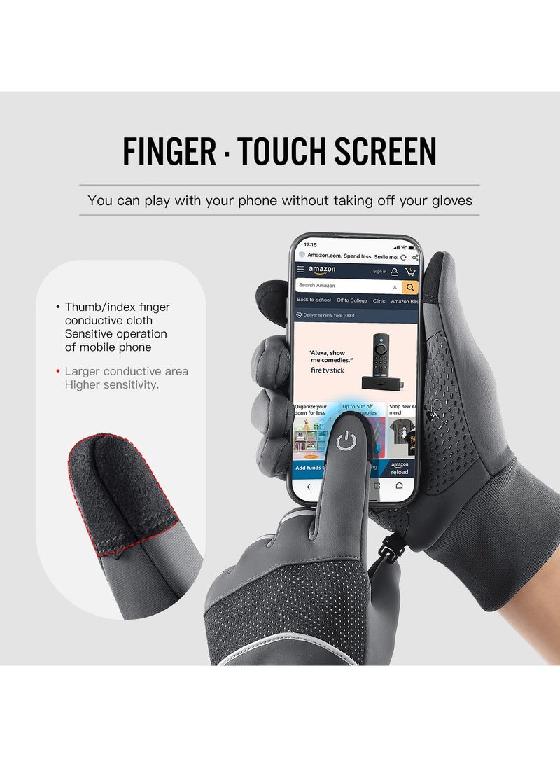 KASTWAVE Winter Gloves - Waterproof, Thermal, Touchscreen Friendly for Outdoor Sports, Running, Biking, and Driving - Unisex Design for Men and Women - Image 3