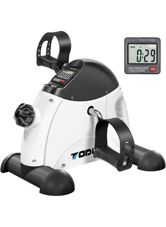 TODO Mini Exercise Bike TODO Pedal Exerciser Foot Peddler Portable Therapy Bicycle with Digital Monitor - Image 1