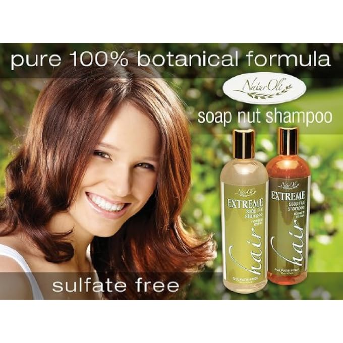 naturoli SOAP NUT/SOAPBERRY SHAMPOO NORMAL TO DRY 16OZ. ALL NATURAL HAIR CARE SULFATE FREE! EXTREME HAIR IS MADE WITH USDA ORGANIC SOAP NUTS/SOAP BERRIES! GLUTEN FREE. VEGAN. - Image 2